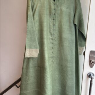 Silk coat/dress in pale green
