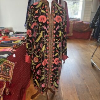 Kashmir coat with embroidery