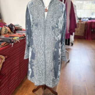 Embroidered velvet coat from Kashmir